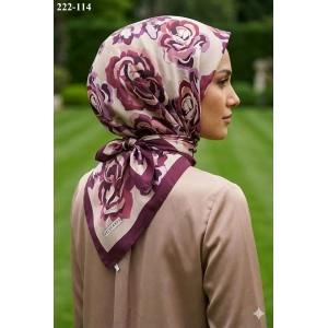 Velscarfs Soft Pamuk Parla Eşarp (Mürdüm) 222-114