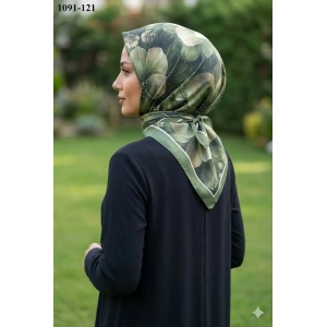 Velscarfs Soft Pamuk Parla Eşarp (Yeşil) 1091-121