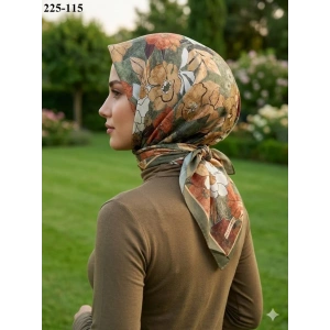 Velscarfs Soft Pamuk Parla Eşarp (Yeşil) 225-115