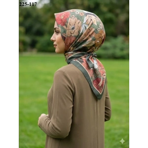 Velscarfs Soft Pamuk Parla Eşarp (Yeşil) 225-117