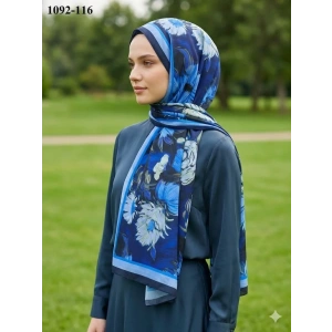 Velscarfs Soft Pamuk Şal (Lacivert) 1092-116