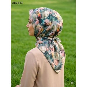 Zer Scarf Dijital Soft Pamuk Eşarp 216-113