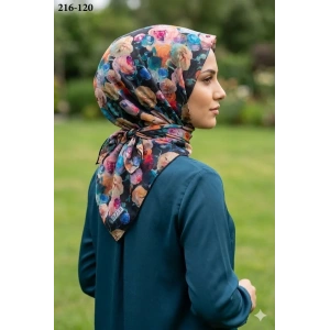 Zer Scarf Dijital Soft Pamuk Eşarp 216-120