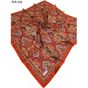 Zer Scarf Dijital Soft Pamuk Eşarp (Turuncu) 515-124