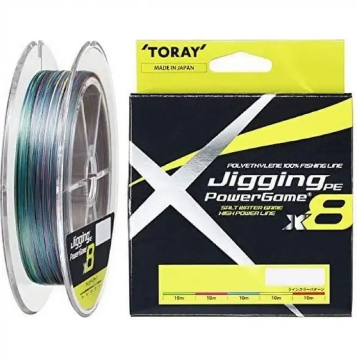 Toray Jigging PE Power Game X8 300mt 1 PE (F72M) 16 LB 7.3 KG - 5 Renkli