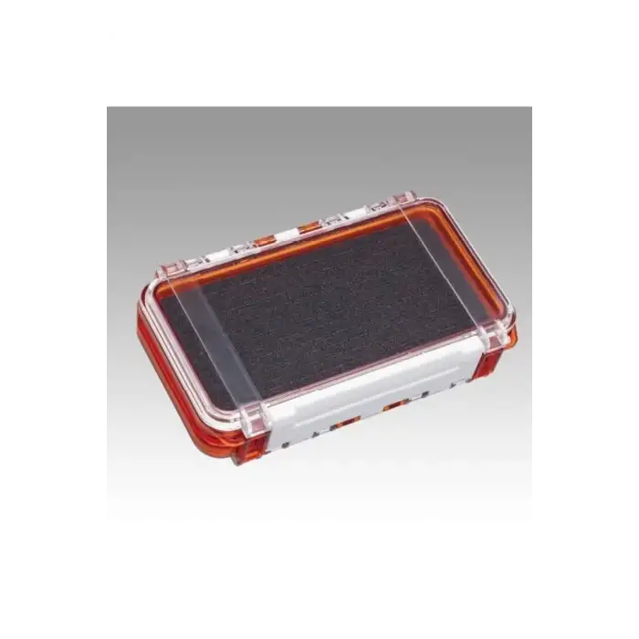 Meiho Bousui Case WG-2 Su Geçirmez Lrf Kutusu İki Tarafı Evalı - Çift Taraflı Balıkçılık Malzeme Kutusu Turuncu