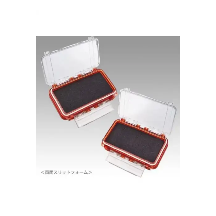 Meiho Bousui Case WG-2 Su Geçirmez Lrf Kutusu İki Tarafı Evalı - Çift Taraflı Balıkçılık Malzeme Kutusu Turuncu