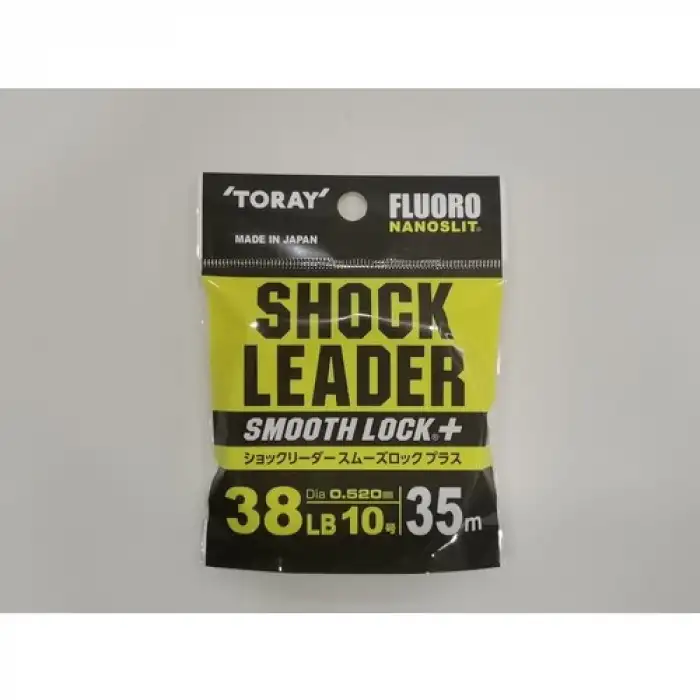 Toray SHOCK LEADER SMOOTH LOCK Flourocarbon 35m 38LB 10 (S758) 17.2 kg 0.520 mm