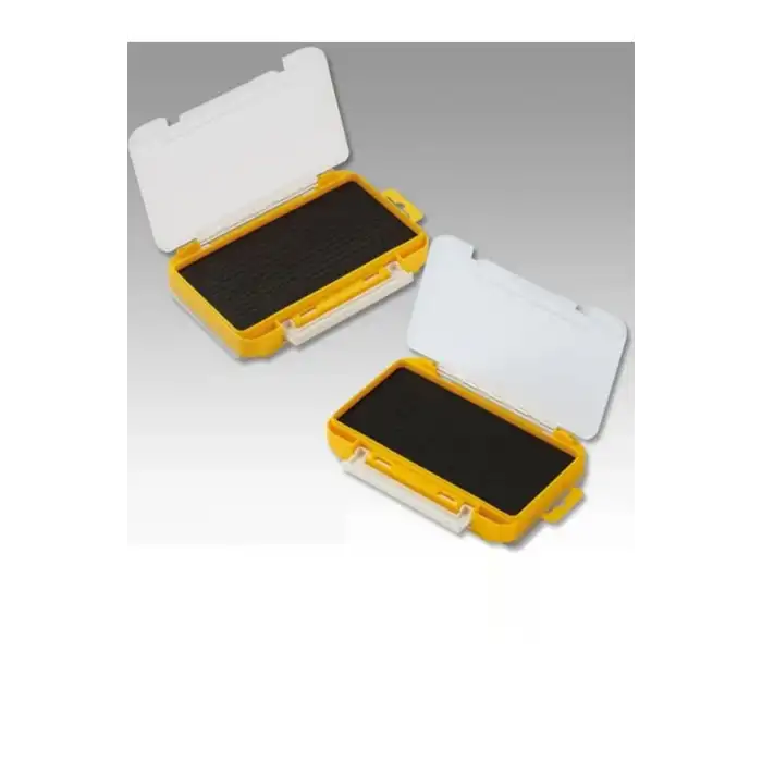 Meiho Run Gun Case 1010W-2 Çift Taraflı Evalı LRF Kutusu - Balıkçılık Malzemesi Organizer Sarı