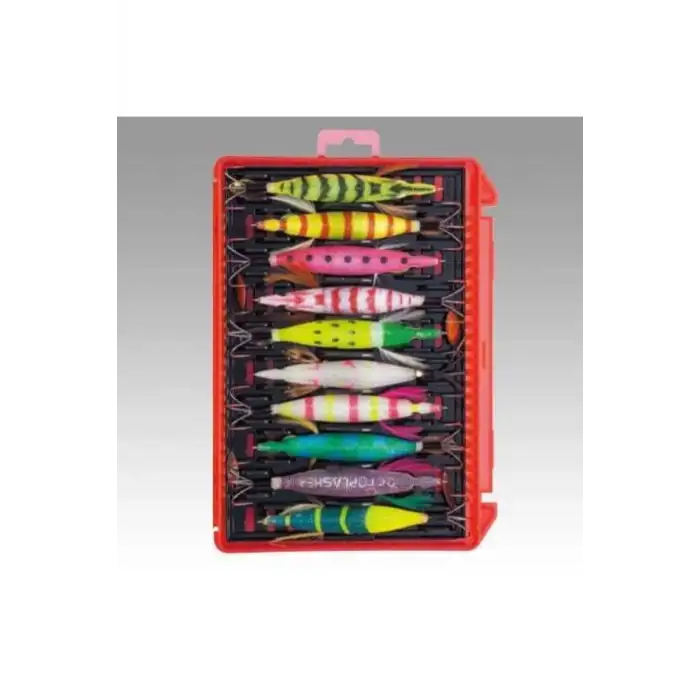 Meiho Takoegi Case L Kalamar Zoka Kutusu - Kırmızı