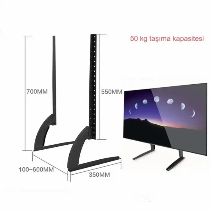 Omniax 32-75 Lcd Led Sabit Ekran Evrensel Masaüstü TV Standı