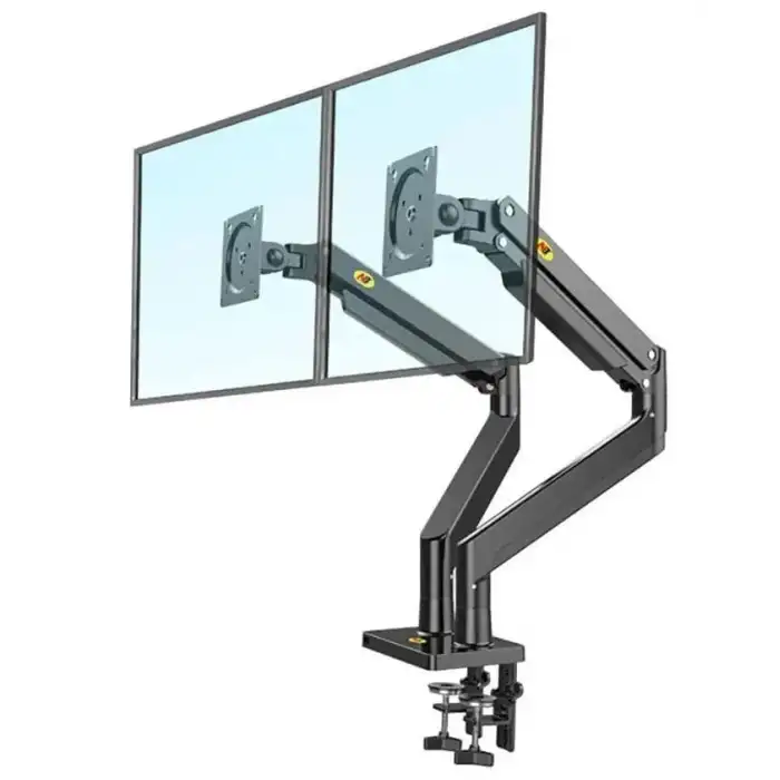 HPY Pazar North Bayou G35 22–32 2–12 kg Ekranlar İçin Masaüstü Çift Kollu Amörtisörlü Monitör Tutucu