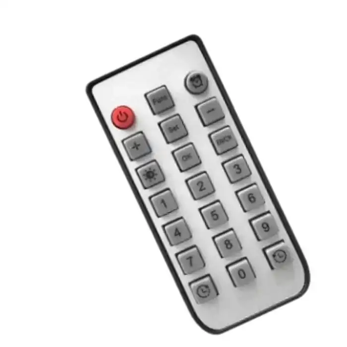 Omniax Kumandalı Duvara Monte Tarih/Sıcaklık/Alarm Özellikli LED Aydınlatmalı Dijital Saat  (39 x 13 x 3 cm)