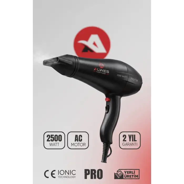 Alwes Hardware Pro  AL-3001 Profesyonel ve Ev Kullanıma Uygun Kuaför Fön Makinesi