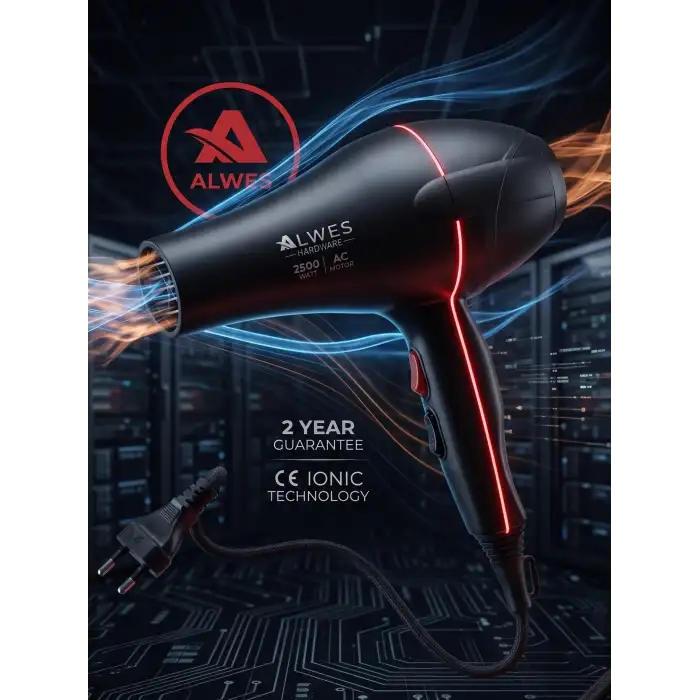 Alwes Hardware Pro  AL-3002 Profesyonel ve Ev Kullanıma Uygun Kuaför Fön Makinesi