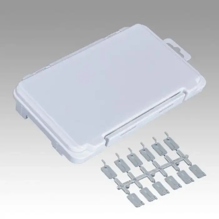 Meiho Tai Rubber Hook Case J Jig ve İğne Kutusu - Beyaz