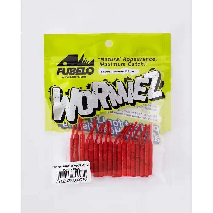 Fubelo Wormiez Sahte Solucan Yem - Purple Glow