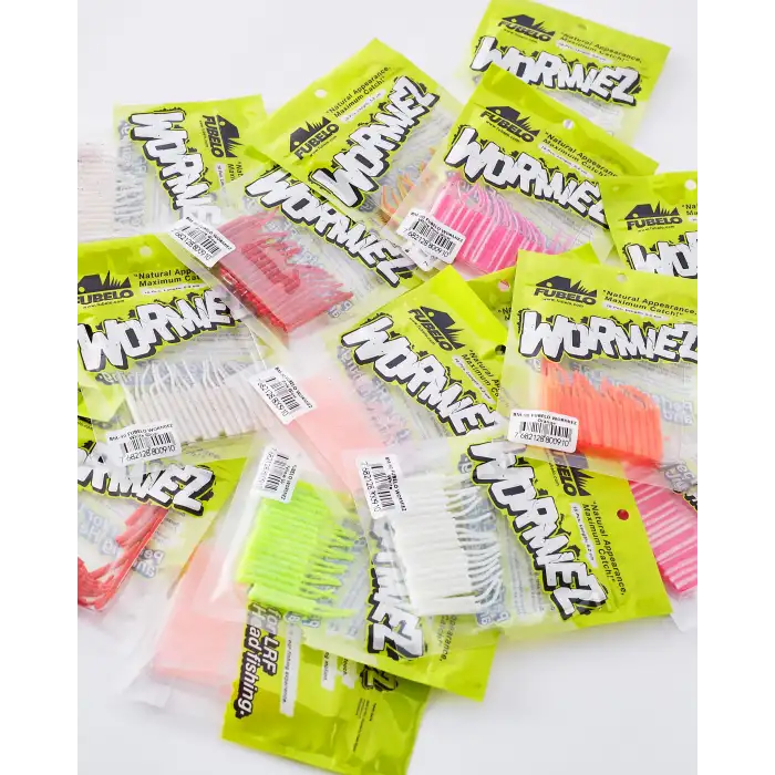 Fubelo Wormiez Sahte Solucan Yem - White Pink Glow