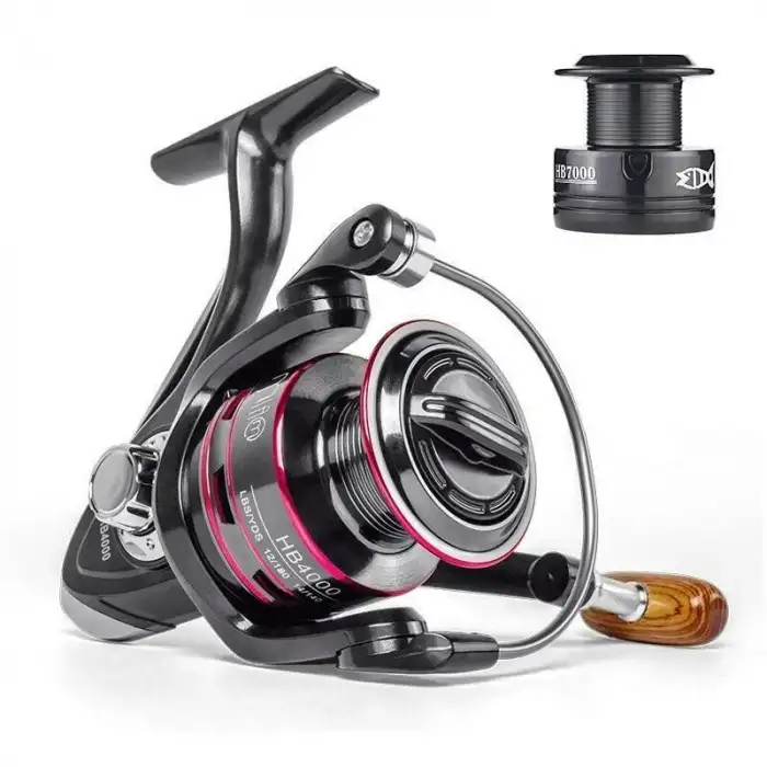 HPY HB3000 Spinning Reel Çift Makara / 5.2:1 Dişli Oranı / Hafif Alüminyum / Tatlı Tuzlu Su / Reel Spinning At Çek Olta Makinesi