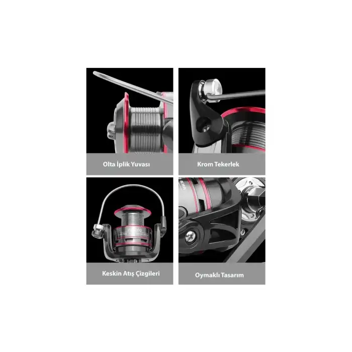 HPY HB3000 Spinning Reel Çift Makara / 5.2:1 Dişli Oranı / Hafif Alüminyum / Tatlı Tuzlu Su / Reel Spinning At Çek Olta Makinesi