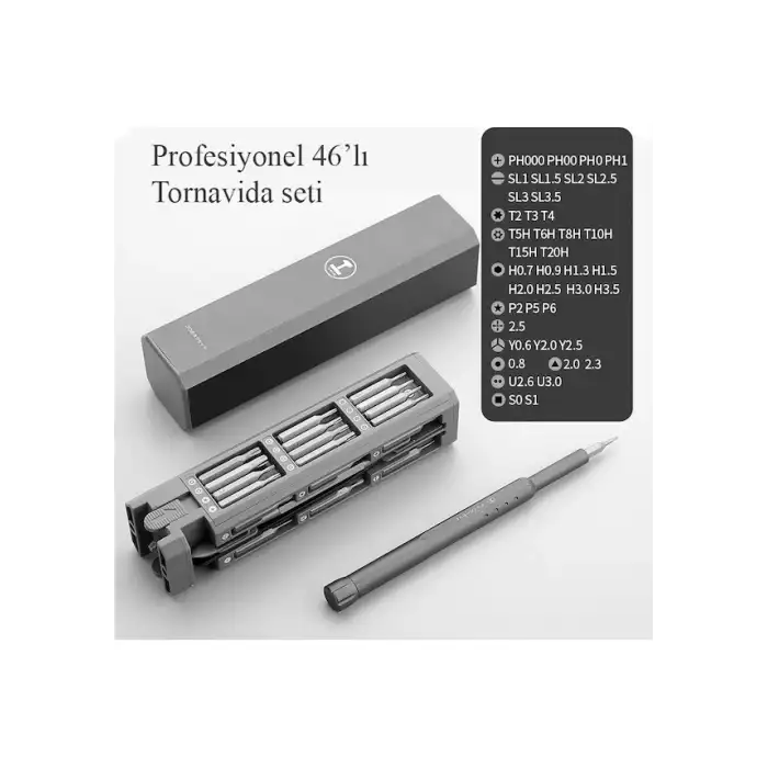 HPY Pazar 46’sı 1 Arada Manyetik Hassas Tornavida Seti