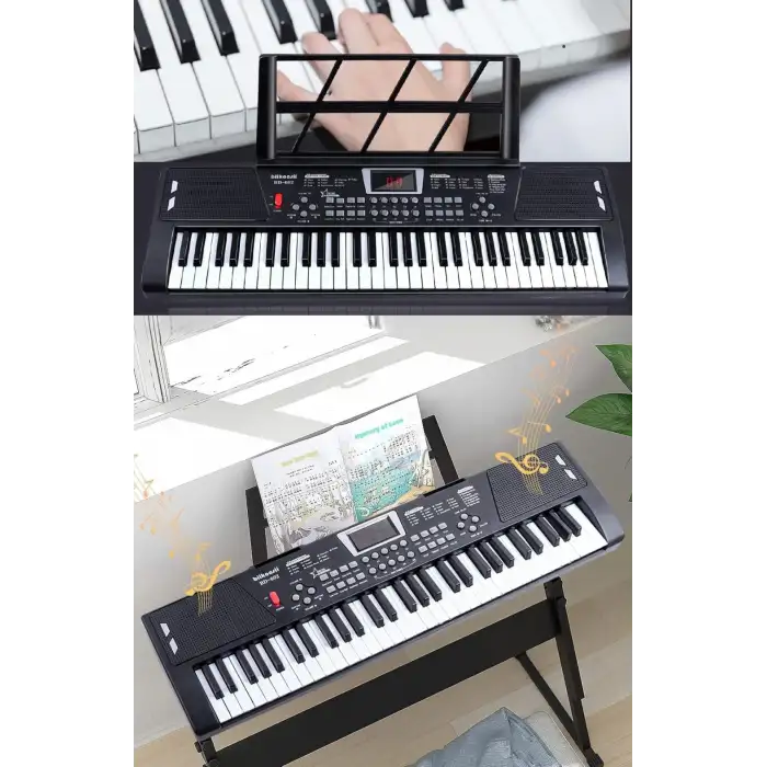 HPY Pazar 61 Tuşlu LED’li USB Dijital Klavye/Piyano