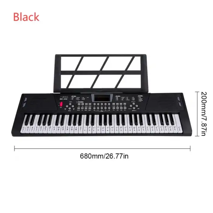 HPY Pazar 61 Tuşlu LED’li USB Dijital Klavye/Piyano