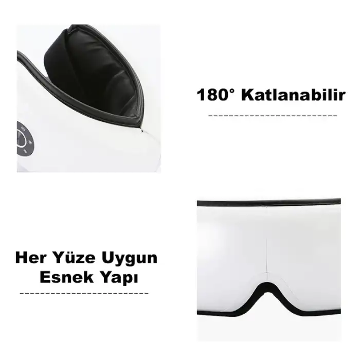 HPY Pazar Akıllı Göz Masaj Aleti – Isıtmalı ve Hava Basınçlı