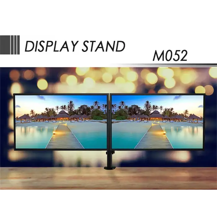 HPY Pazar Çift Monitörlü 13–27 LCD/LED Masaüstü Monitör Standı