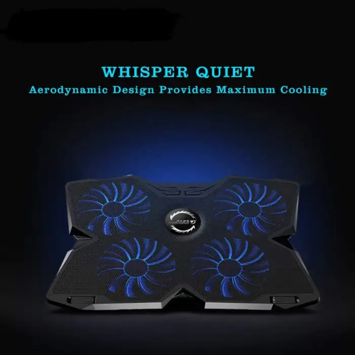 HPY Pazar Dört Fanlı Laptop Soğutucu – 14–17 Notebooklar İçin