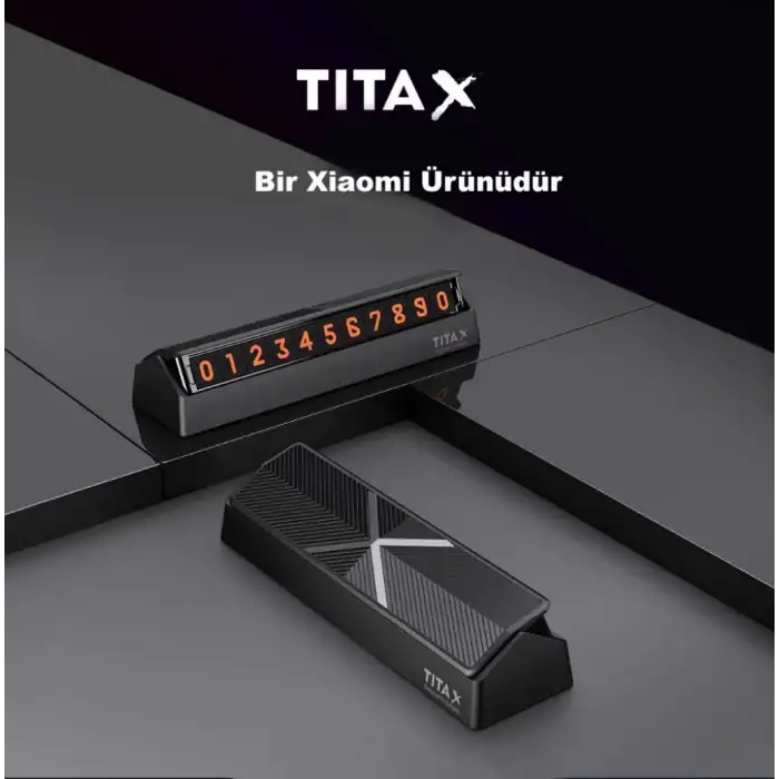 HPY Pazar Flip Tip Geçici Araç Park Telefon Numarası Plakası