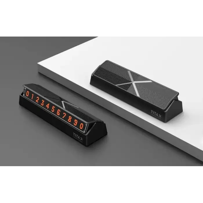 HPY Pazar Flip Tip Geçici Araç Park Telefon Numarası Plakası