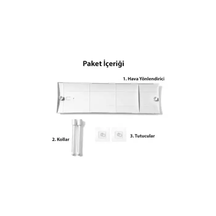 HPY Pazar Klima Rüzgâr Yönlendirici – Ayarlanabilir Anti-Esinti Kapak