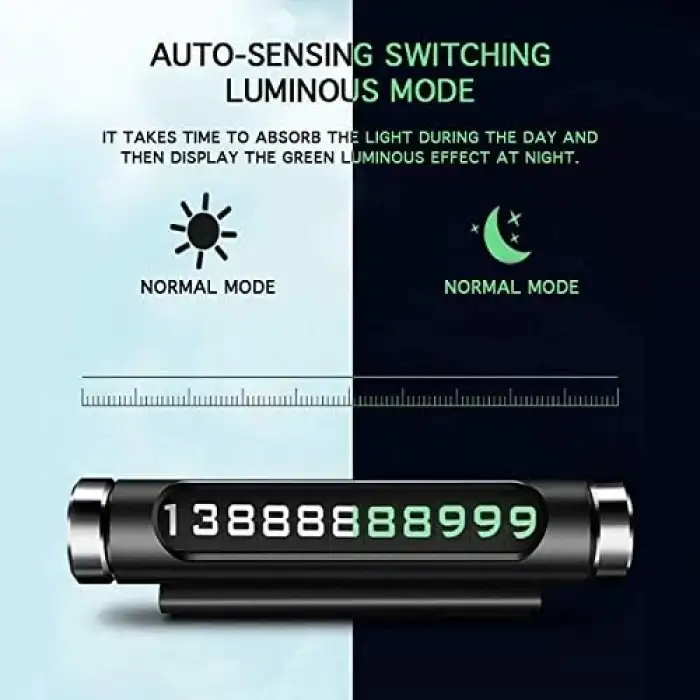 HPY Pazar Manyetik 3D Geçici Park Telefon Numarası Plakası