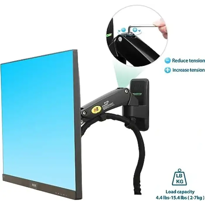 HPY Pazar North Bayou NB F120 – 17–27 LCD TV/Monitör Amörtisörlü Duvar Askı Aparatı