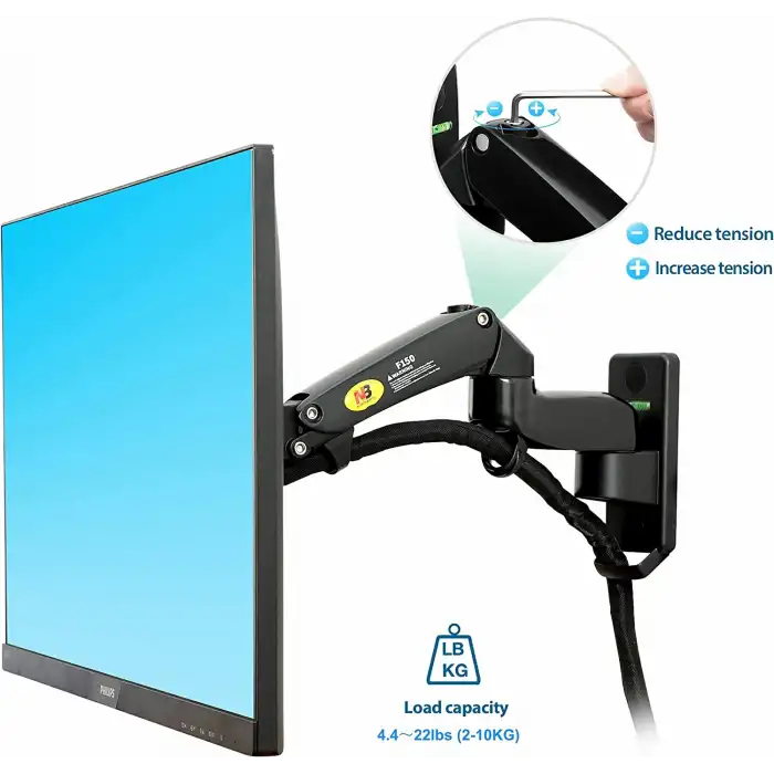 HPY Pazar North Bayou NB F150 Amörtisörlü Kol – 17–35 Monitörler İçin