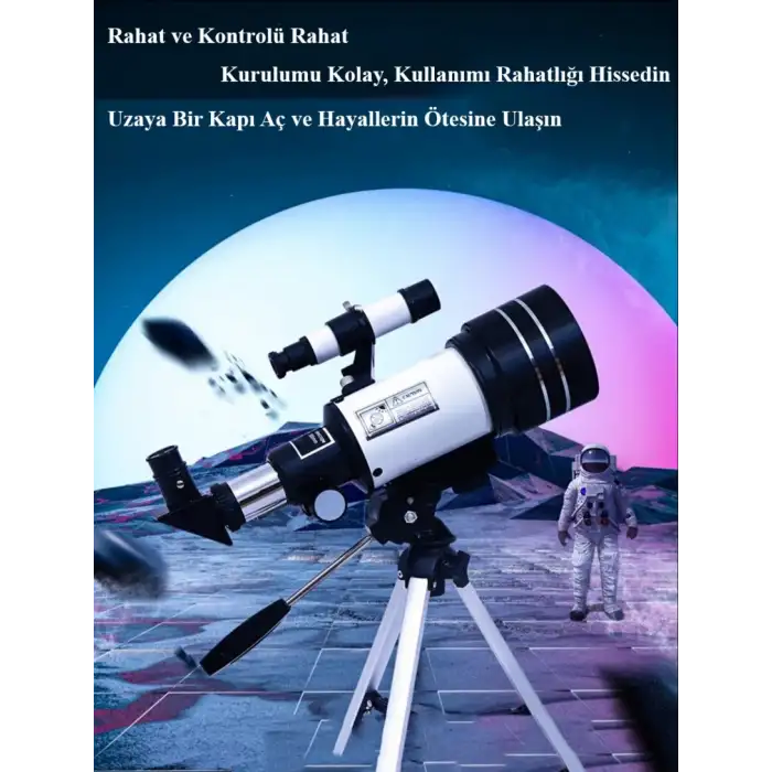 HPY Pazar Stargazing  Yüksek Büyütmeli Astronomik Teleskop – Outdoor Model