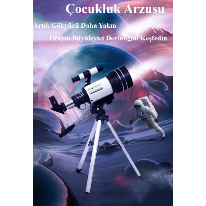 HPY Pazar Stargazing  Yüksek Büyütmeli Astronomik Teleskop – Outdoor Model