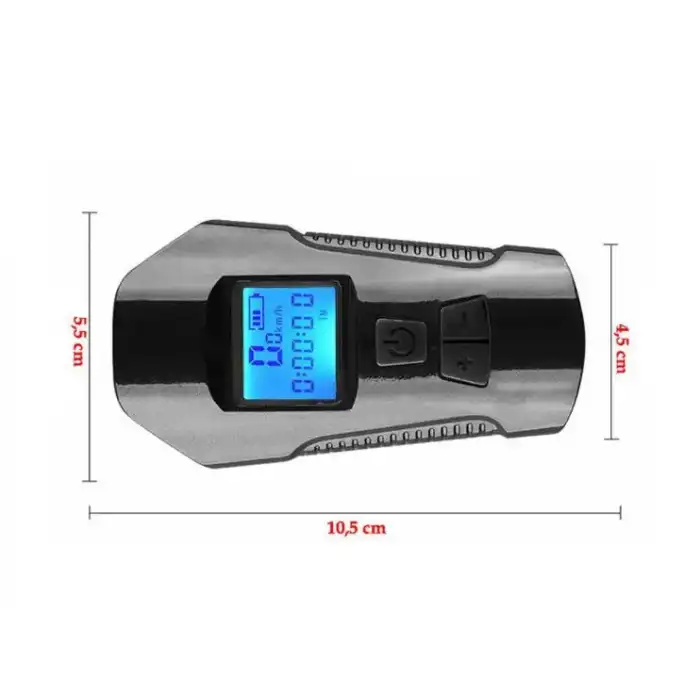 HPY Pazar USB Şarjlı Su Geçirmez Bisiklet Lambası – Kornalı ve LCD Ekranlı