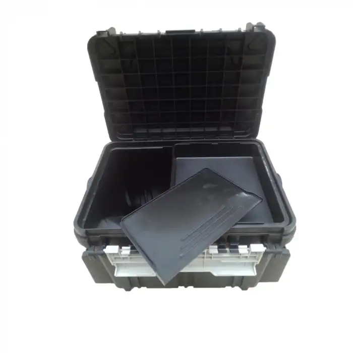 Meiho Bucket Mouth BM-5000 Siyah Takım Kutusu + Hard Belt BM-200 Askı