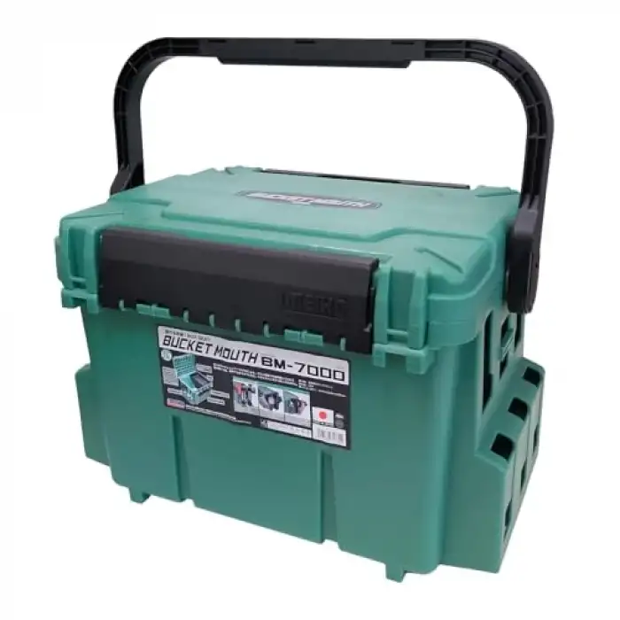 Meiho Bucket Mouth BM-7000 Takım Kutusu (28 Litre) - Yeşil