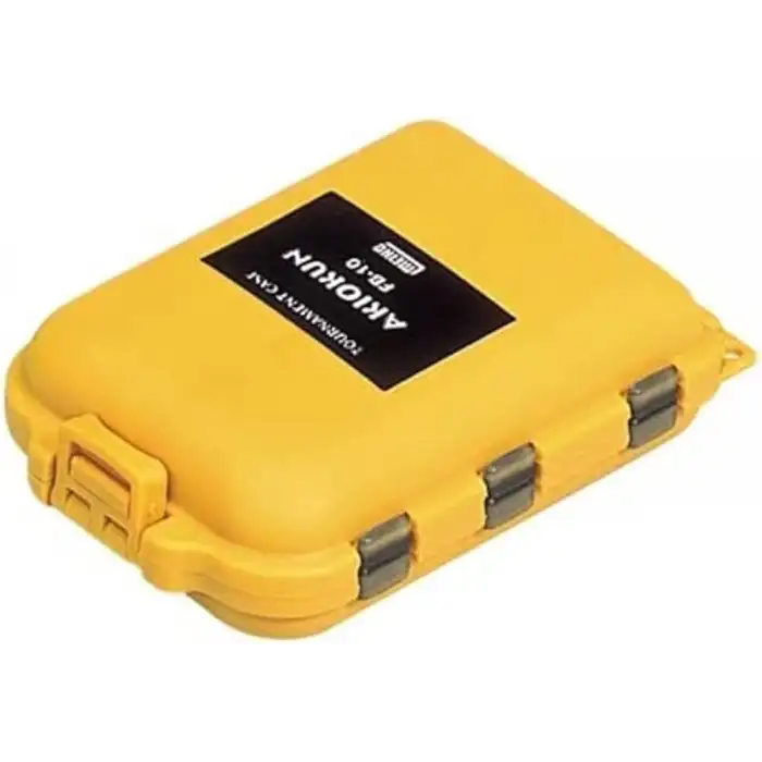 Meiho FB-10 Akiokun Tackle Box Malzeme Kutusu Sarı