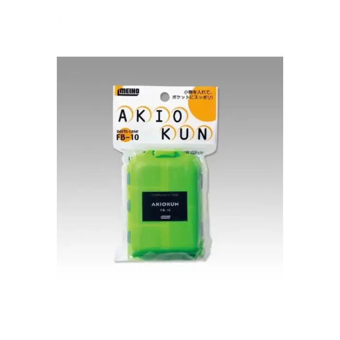 Meiho FB-10 Akiokun Tackle Box Malzeme Kutusu Yeşil