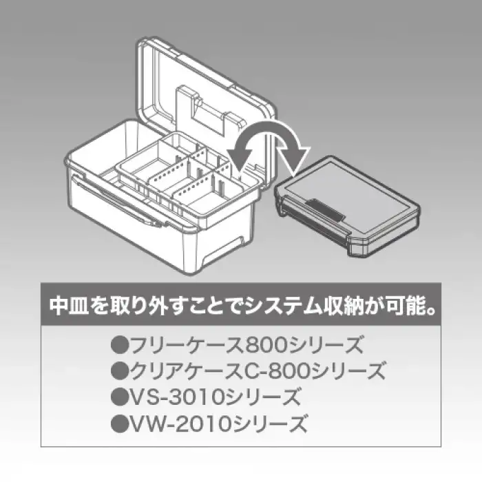 Meiho Novelty Box L Şeffaf Malzeme Kutusu (Mavi Detay)