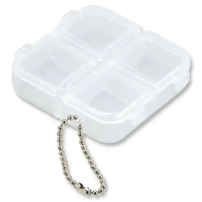 Meiho Square 4 Koma Case - Malzeme Kutusu (Şeffaf)