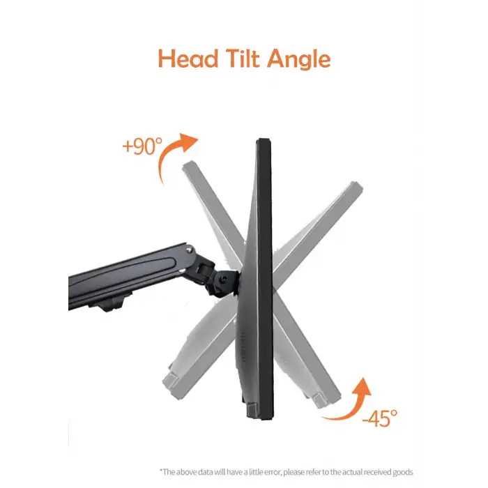 Omniax 17-30 LCD LED Monitör Tutucu Kol - Amortisörlü Masaüstü VESA Monitör Standı
