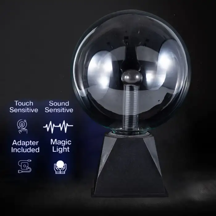 Omniax Cadı Küresi Plazma Işık Küresi Sese Duyarlı Gece Lambası - BÜYÜK BOY