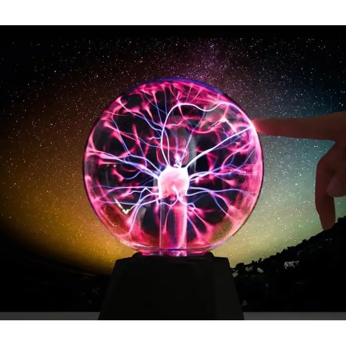 Omniax Cadı Küresi Plazma Işık Küresi Sese Duyarlı Gece Lambası - BÜYÜK BOY