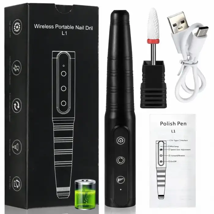 Omniax Kablosuz Elektrikli Tırnak Törpüsü Şarjlı Profesyonel Manikür Pedikür Cihazı