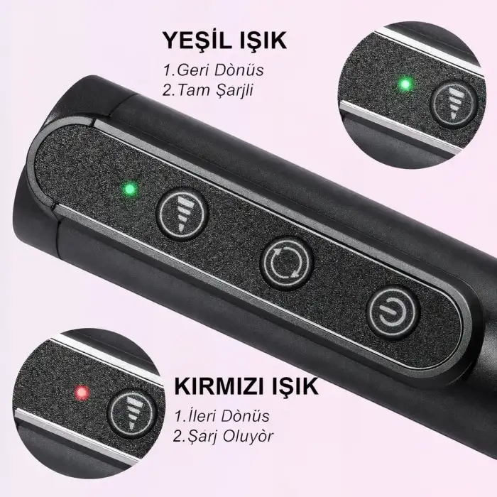 Omniax Kablosuz Elektrikli Tırnak Törpüsü Şarjlı Profesyonel Manikür Pedikür Cihazı